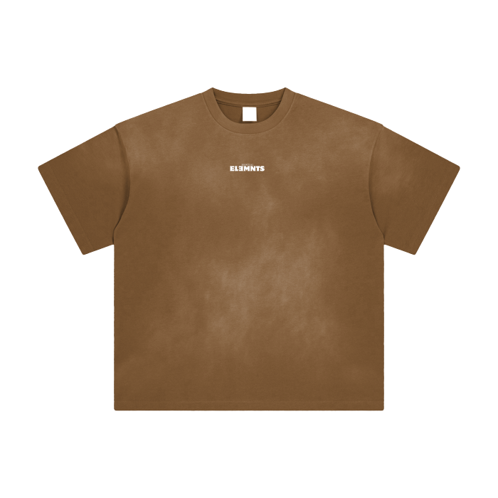 ESSNTIAL ELEMNTS Unisex Fade Wash Drop Shoulder Tee