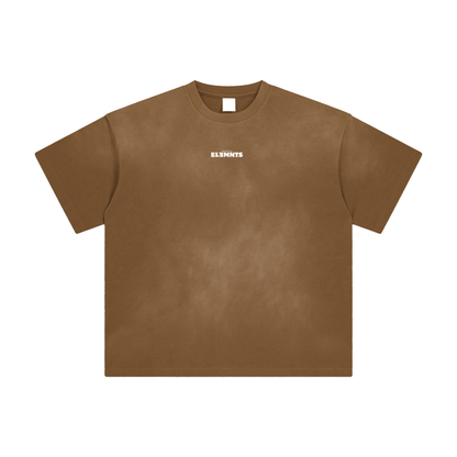 ESSNTIAL ELEMNTS Unisex Fade Wash Drop Shoulder Tee