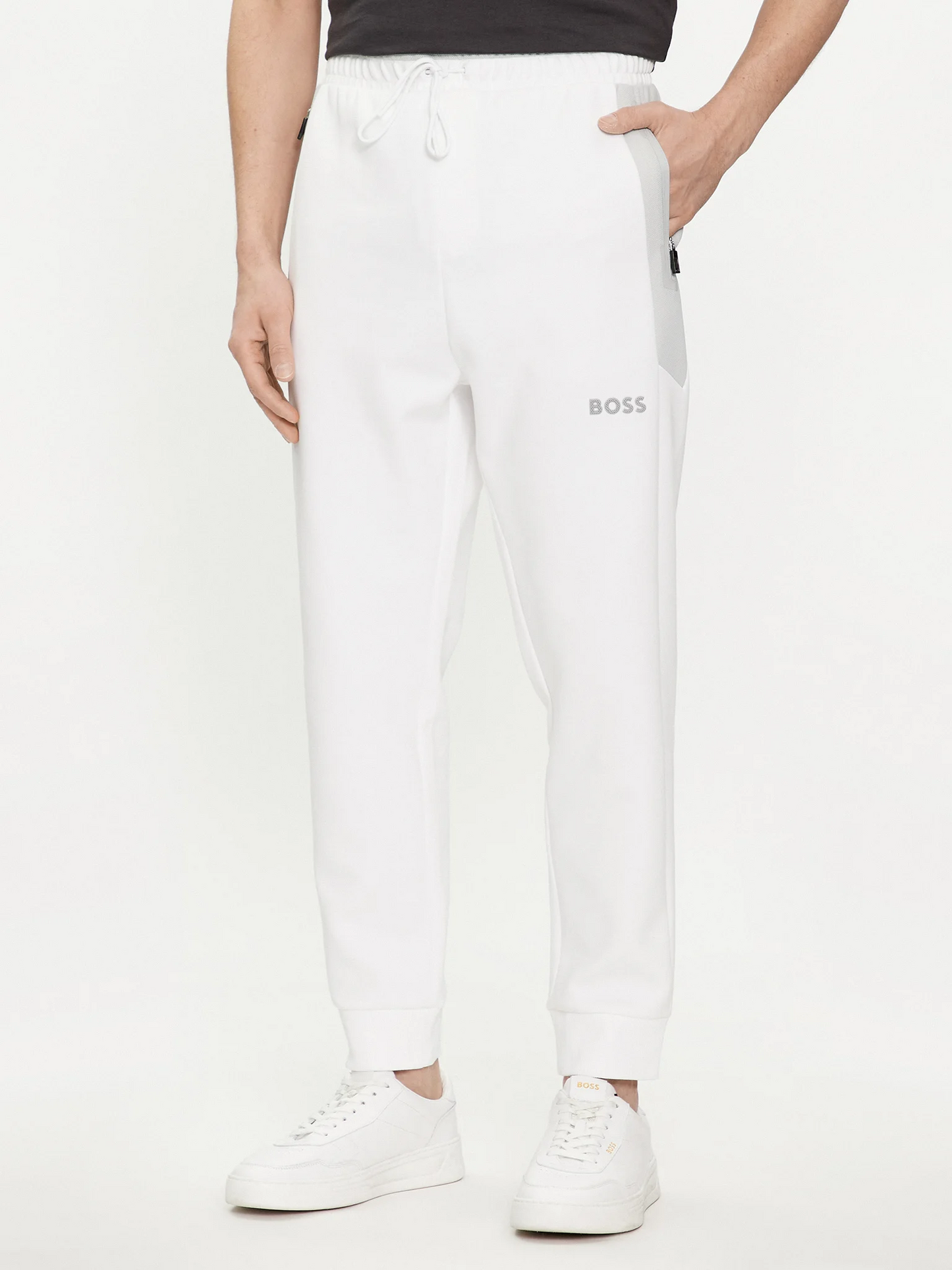 Boss Tracksuit Bottoms with  3D-Molded Logo