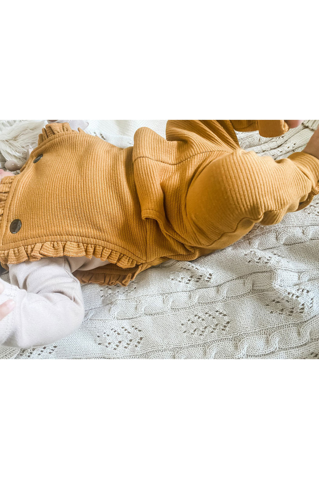 Butterscotch Ruffle Romper