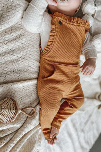 Butterscotch Ruffle Romper