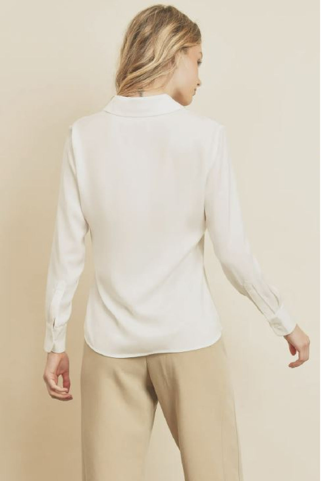 Button Down Satin Slim Shirt