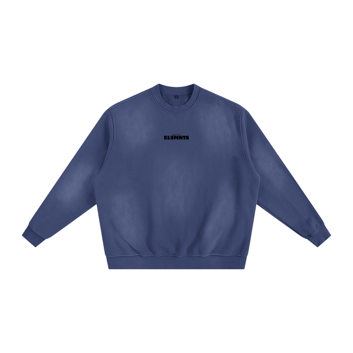 ESSNTIAL ELEMNTS Unisex 375G Faded Wash Fleece SS
