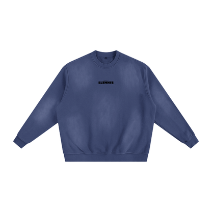 ESSNTIAL ELEMNTS Unisex 375G Faded Wash Fleece SS