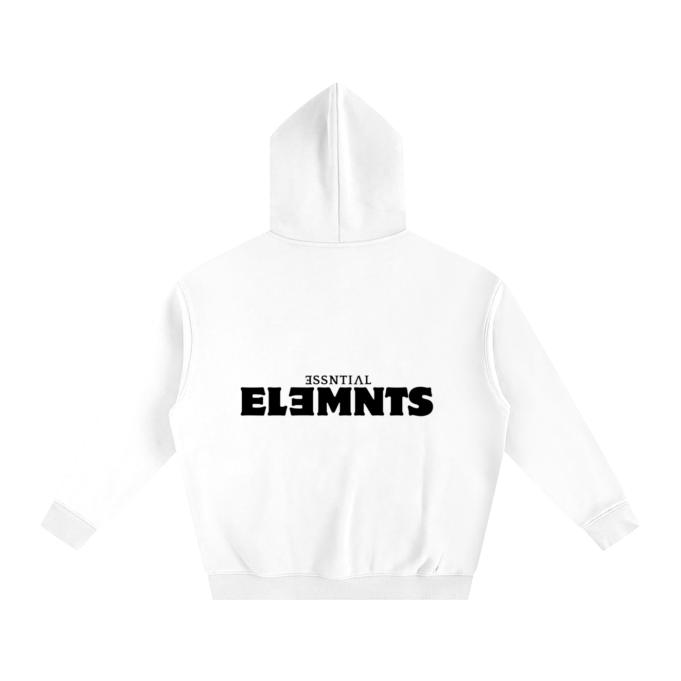 ESSNTIAL ELEMNTS Unisex 350G OS Solid Color Fleeced Hoodie