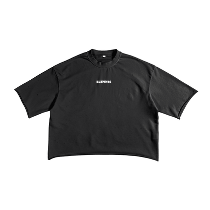 ESSNTIAL ELEMNTS Unisex 270G French Terry Raw Edge Tee