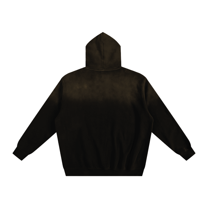 ESSNTIAL ELEMNTS Unisex 375G Faded Wash Fleece Hoodie