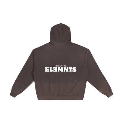 ESSNTIAL ELEMNTS Unisex 420G Frayed Washed Hoodie