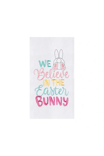 "We Believe In The Easter Bunny" Kitchen Towel