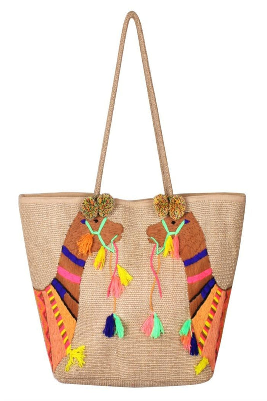 Camel Handwoven Bag