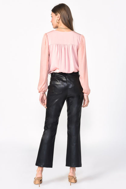 "Candice" Organza Sleeve Bodysuit