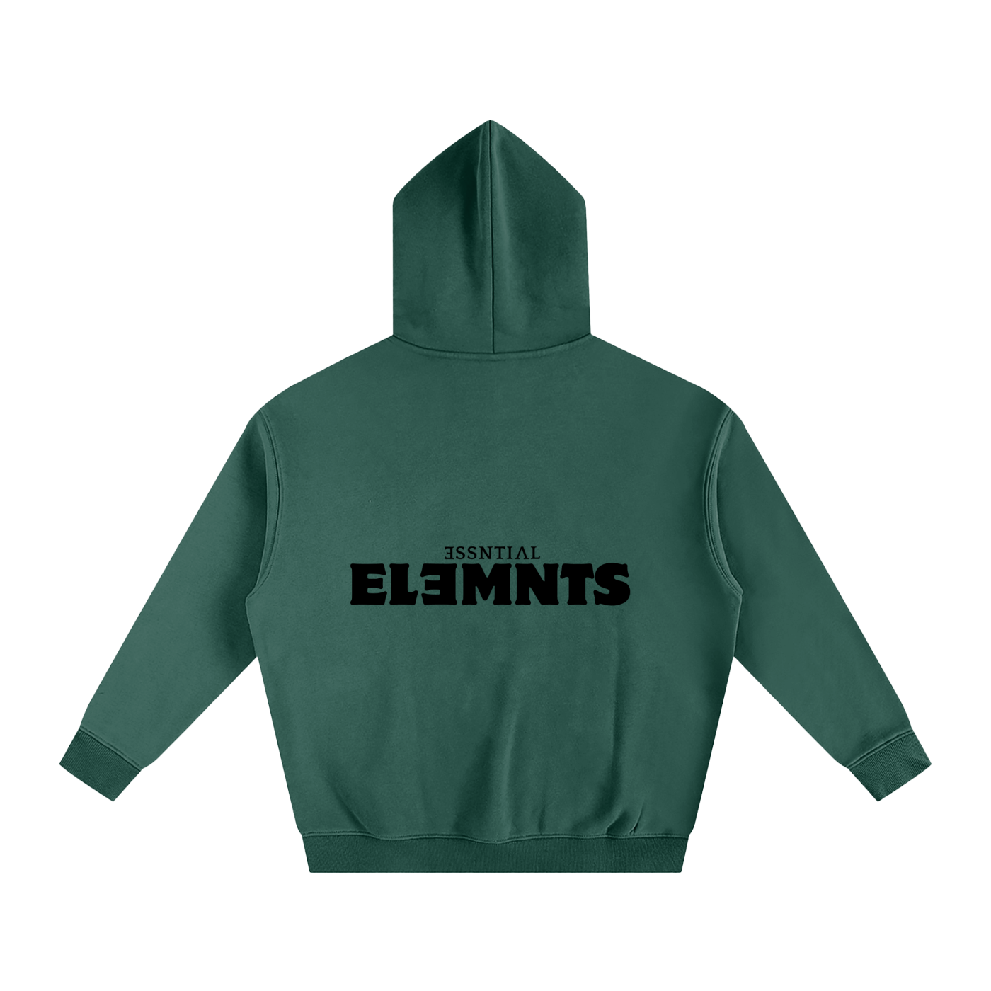 ESSNTIAL ELEMNTS Unisex 350G OS Solid Color Fleeced Hoodie