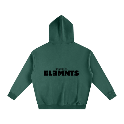 ESSNTIAL ELEMNTS Unisex 350G OS Solid Color Fleeced Hoodie