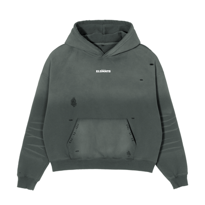 ESSNTIAL ELEMNTS Unisex 630G Frayed Boxy Hoodie