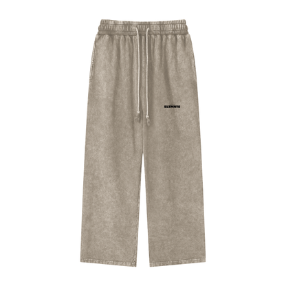 ESSNTIAL ELEMNTS Unisex 360G Acid Wash Wide Pants