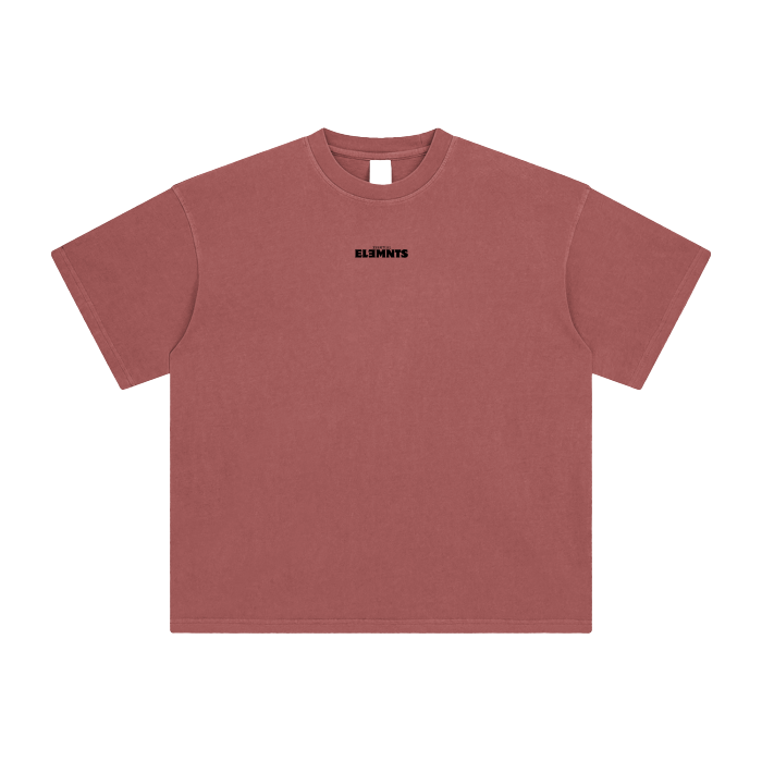 ESSNTIAL ELEMNTS Unisex DS Vintage Stone Wash Tee