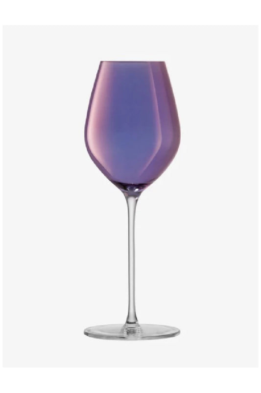CHAMPAGNE TULIP GLASS  10OZ VIOLET  S/4