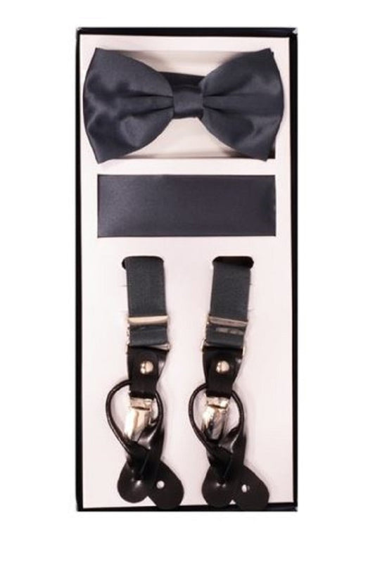 Charcoal Suspender Set