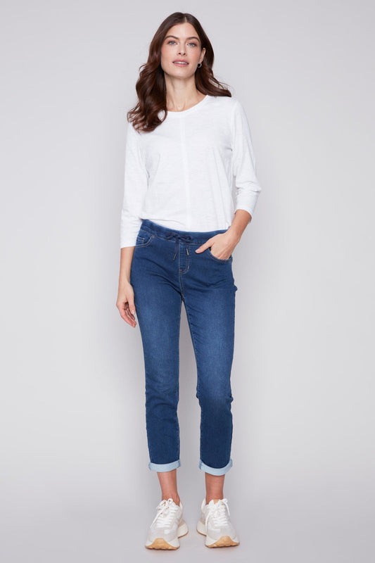 Denim Knit Jogger
