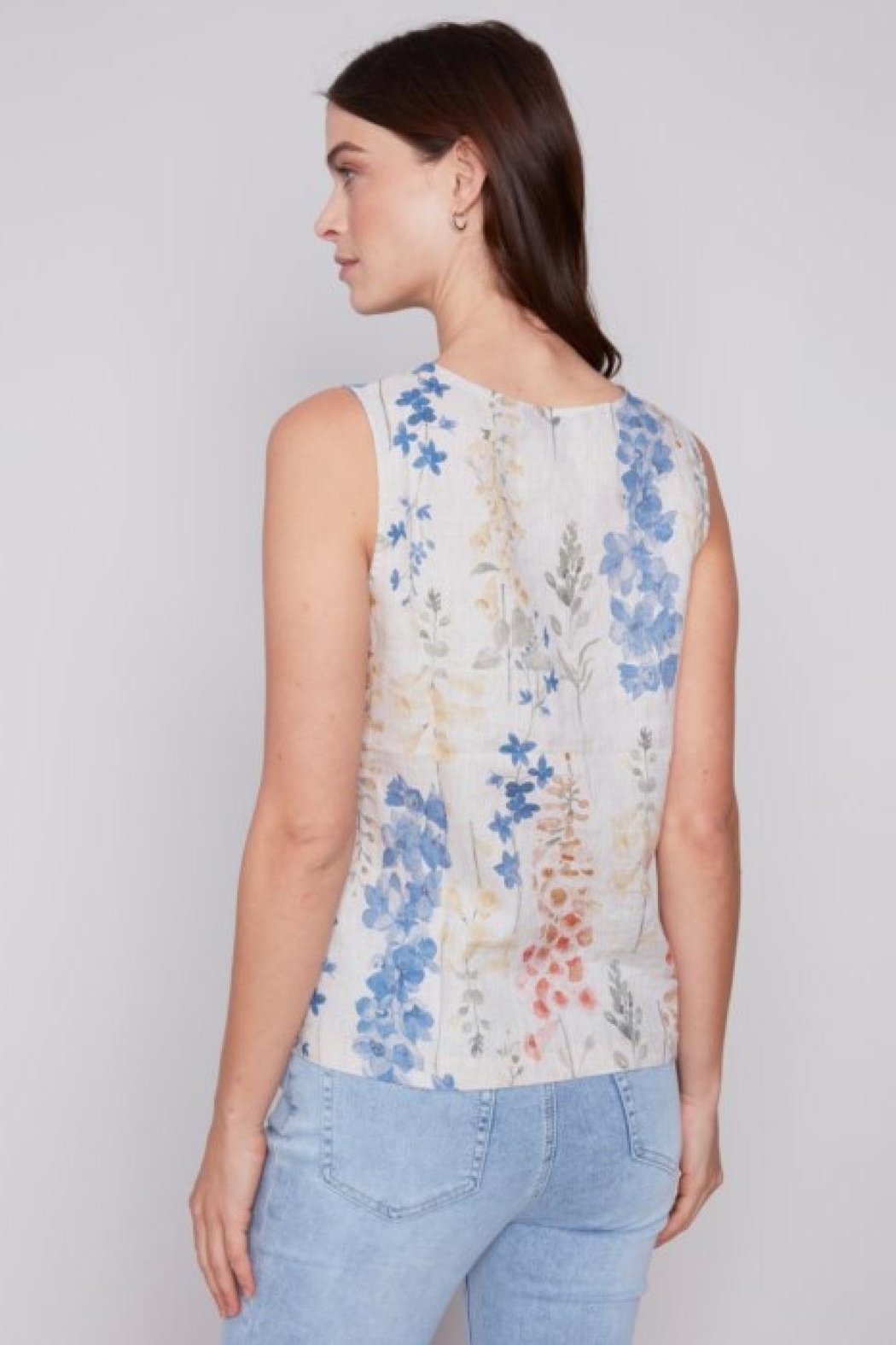 Linen Flower Tank