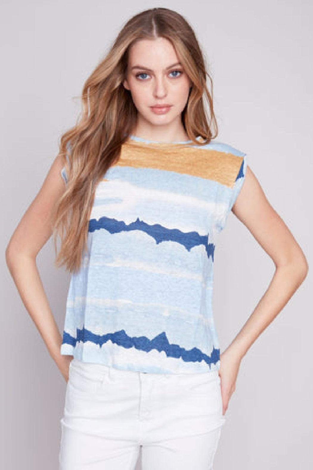 Wave Print Top