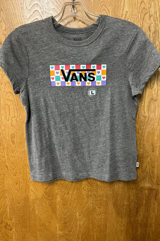 Check Heart Vans Girls T-Shirt