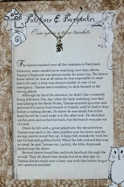Chipmunk storybook necklace