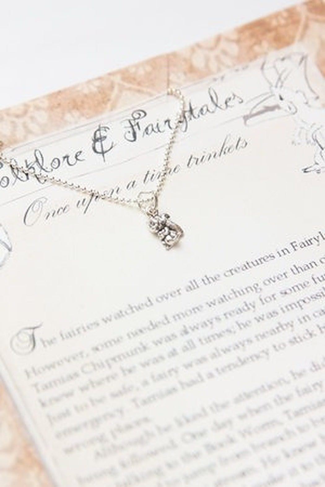 Chipmunk storybook necklace