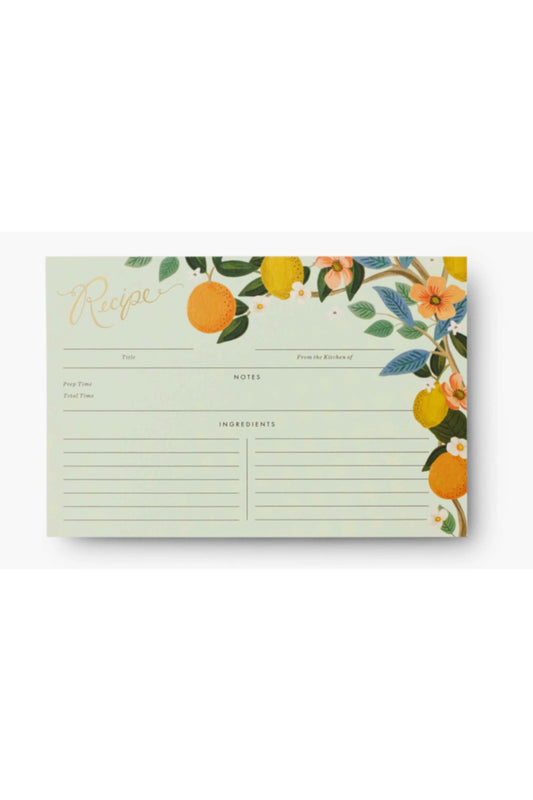 CITRUS GROVE RECIPE CARD (12PACK)