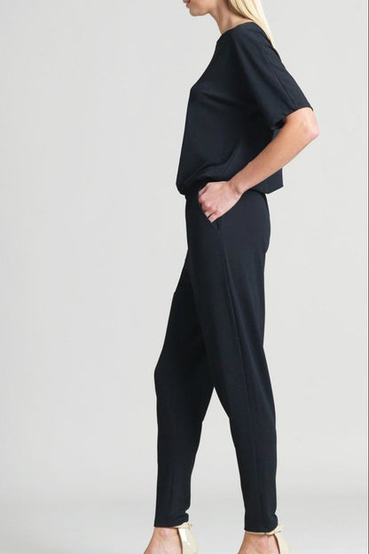Crepe Jogger Jumpsuit