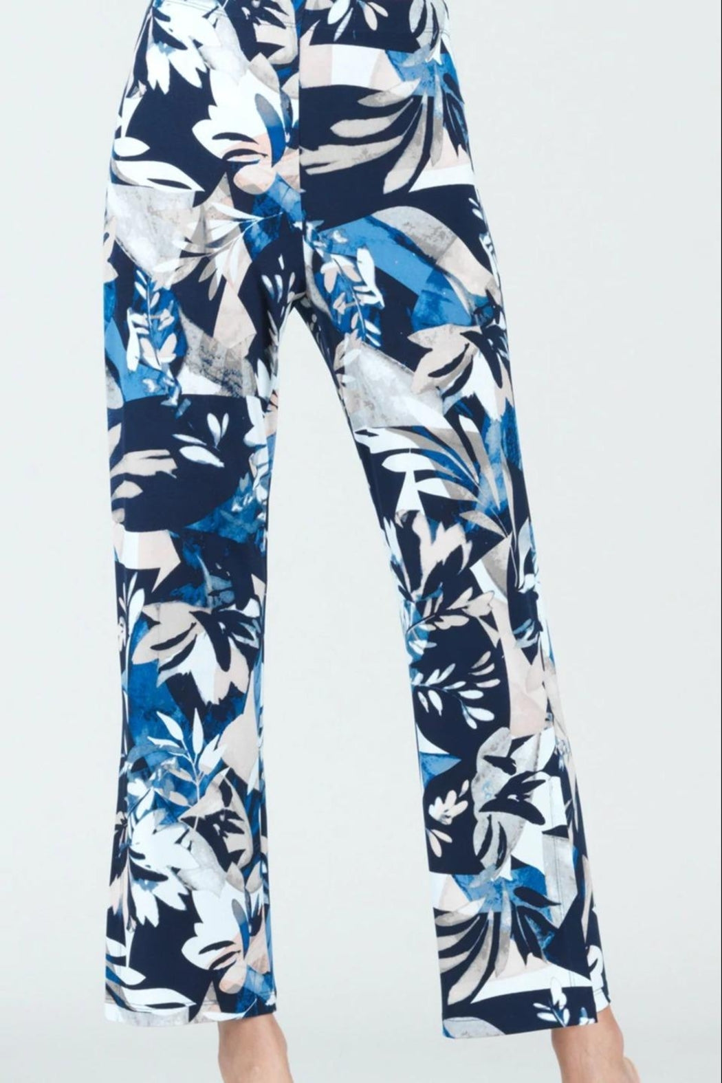 Floral-Print Side-Slit Ankle-Pant
