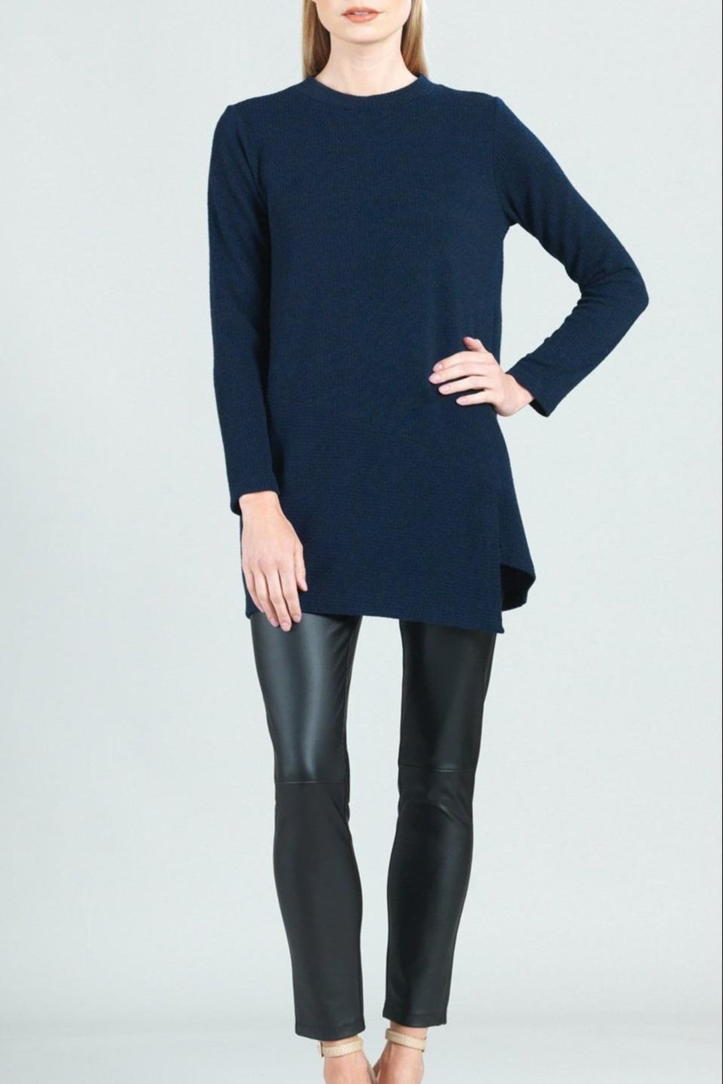 Heathered Soft - Tunic Slit-Angle-Hem