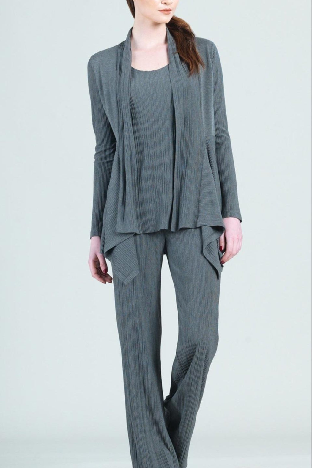 Pleated Cardigan Twin-Set
