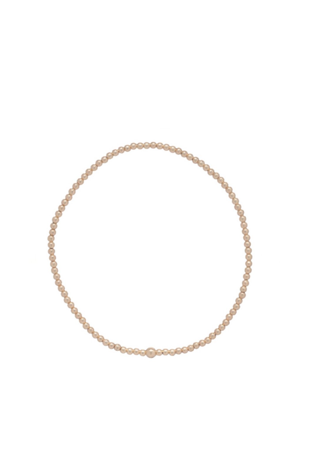 Classic Gold 2mm Bead Bracelet