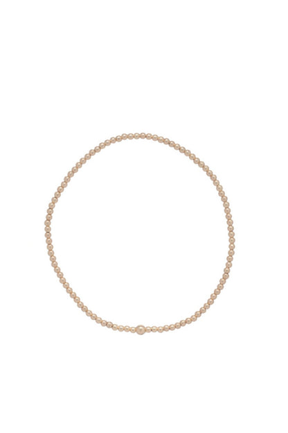 Classic Gold 2mm Bead Bracelet