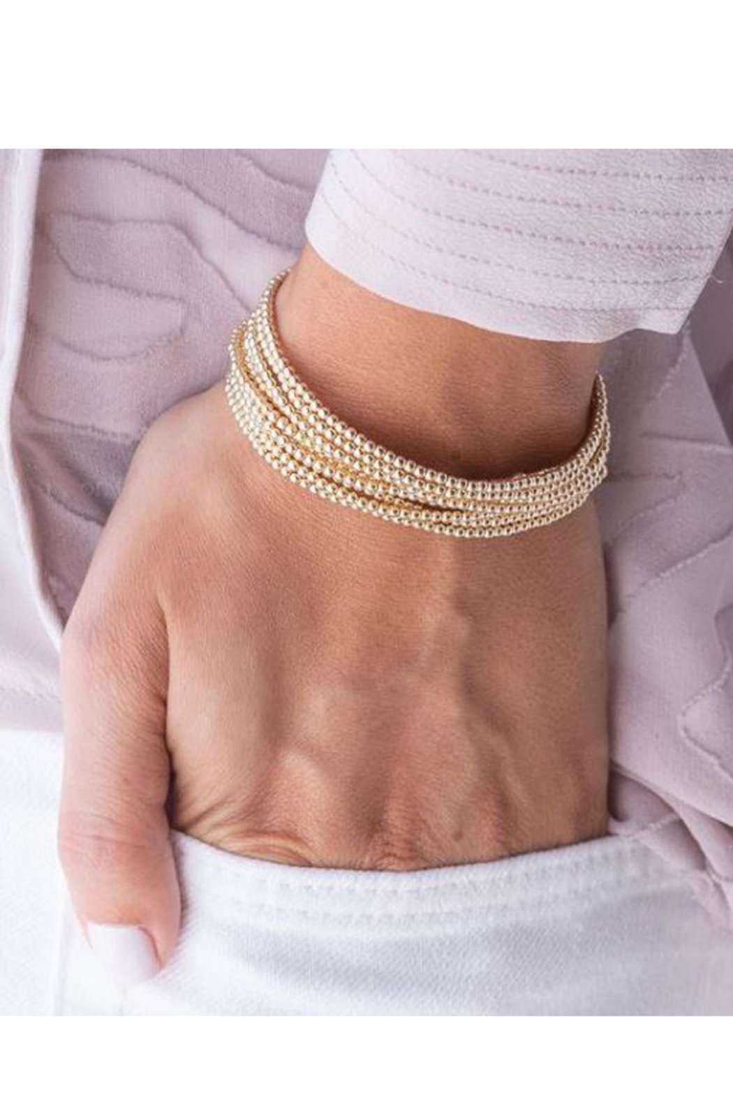 Classic Gold 2mm Bead Bracelet