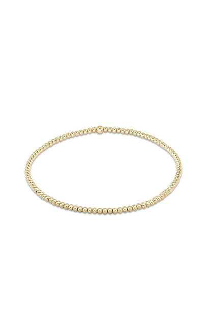 Classic Gold 2mm Bead Bracelet