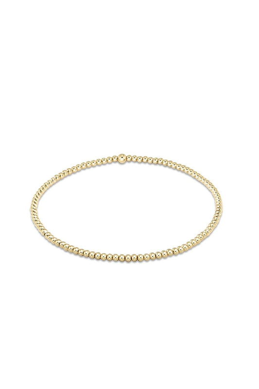 Classic Gold 2mm Bead Bracelet