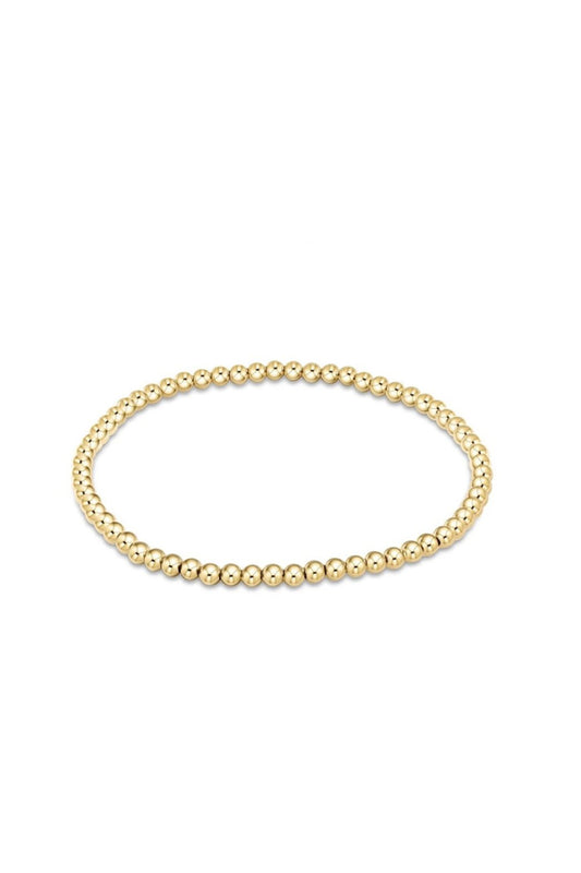 Classic Gold 3mm Bead Bracelet