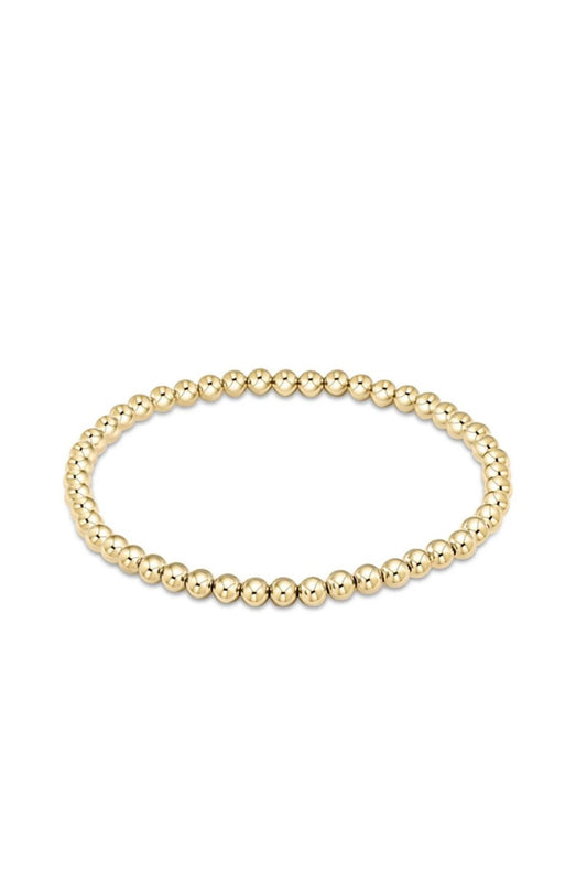 Classic Gold 4mm Bead Bracelet