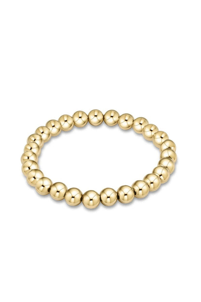Classic Gold 6mm Bead Bracelet