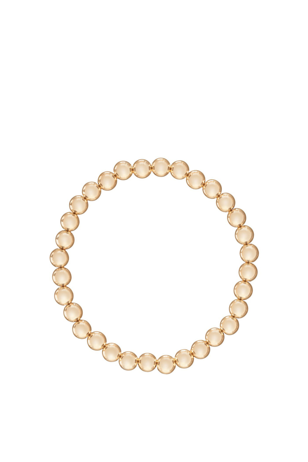 Classic Gold 6mm Bead Bracelet