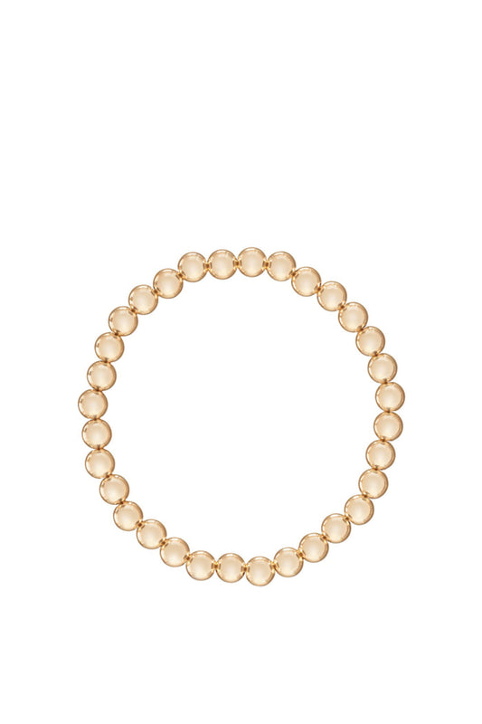 Classic Gold 6mm Bead Bracelet