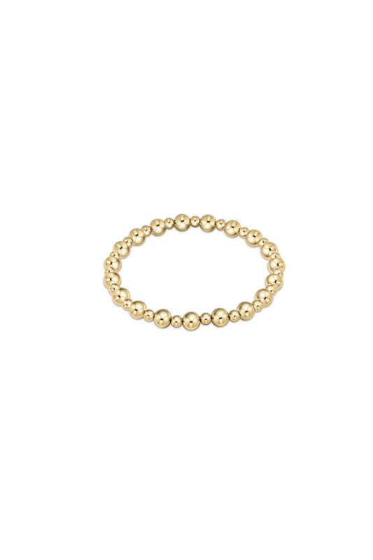 Classic Gold Grateful 6MM Bead Bracelet