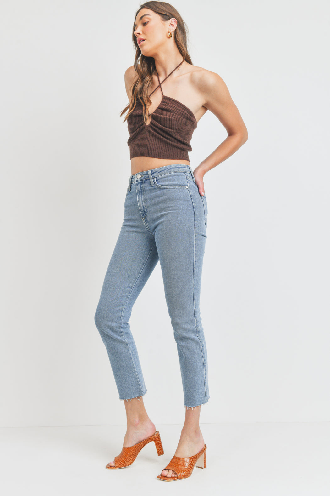 Clean Slender Straight Leg Jean