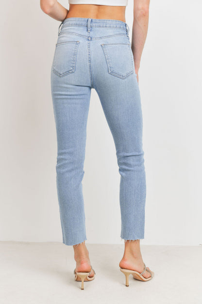 Clean Slender Straight Leg Jean