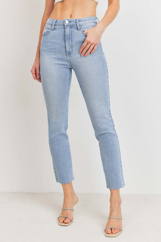 Clean Slender Straight Leg Jean