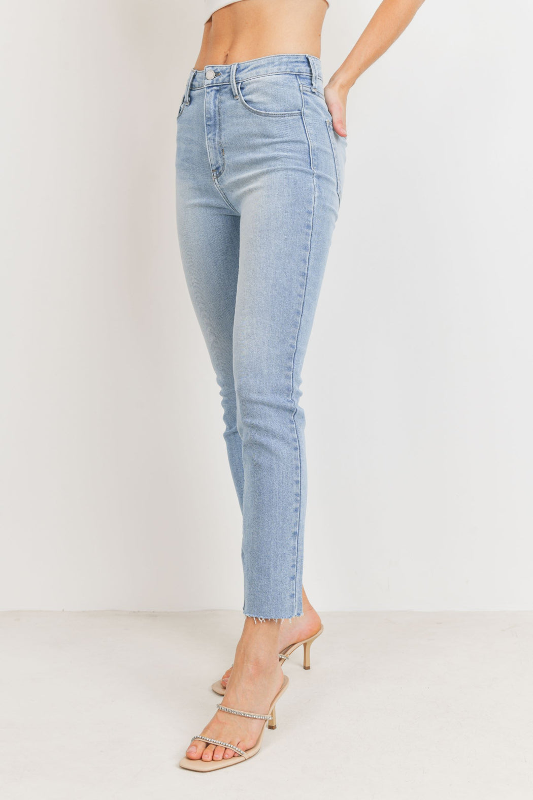 Clean Slender Straight Leg Jean