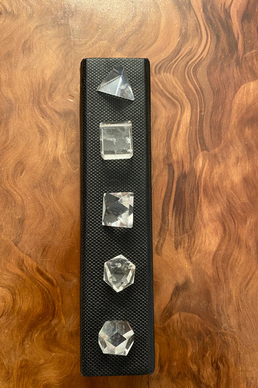 Clear Quartz Sacred Geometric Crystal Set