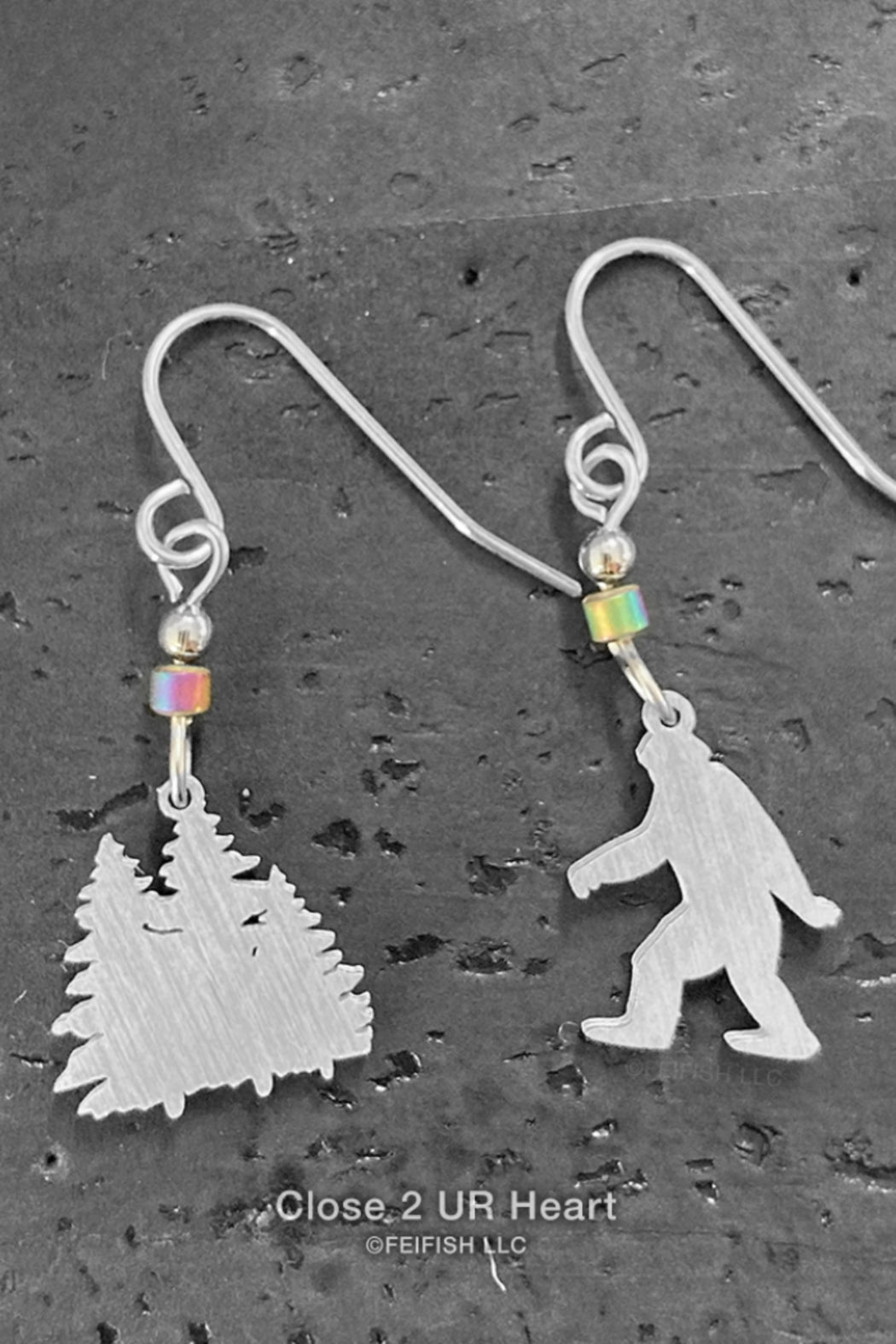 Close 2 UR Heart Stainless Steel Earrings